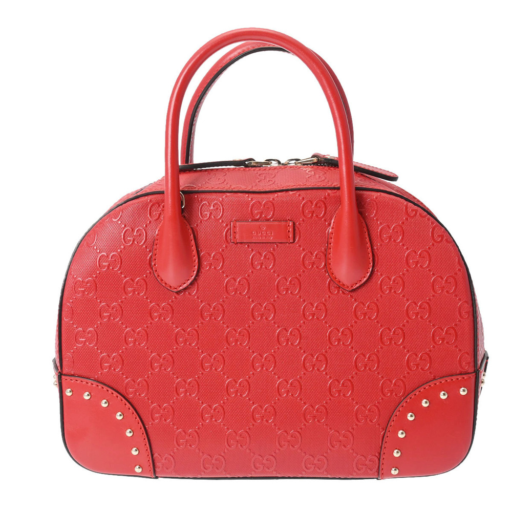 Gucci Bright Diamante Studded Red Leather Handbag